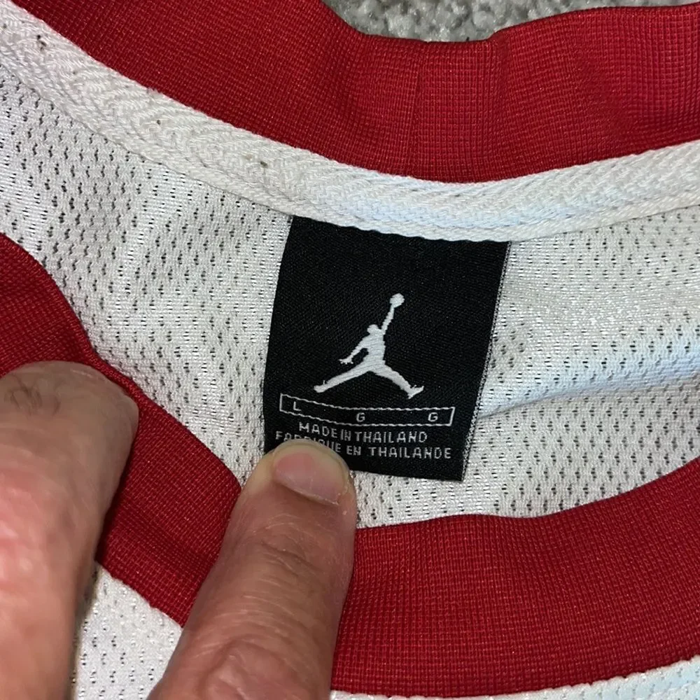 Worn Jordan Jumpman Basketball Jersey 32 Tank basketball sleeveless Jersey Shirt